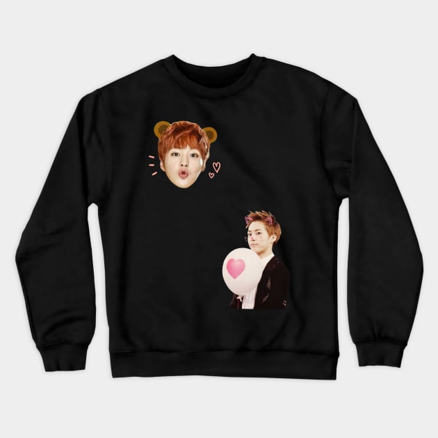 Cute Xiumin Crewneck Sweatshirt by ichigobunny